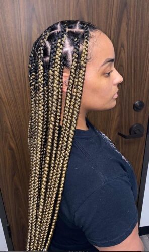 Jumbo knotless braids 34 styles - Chicbeauty