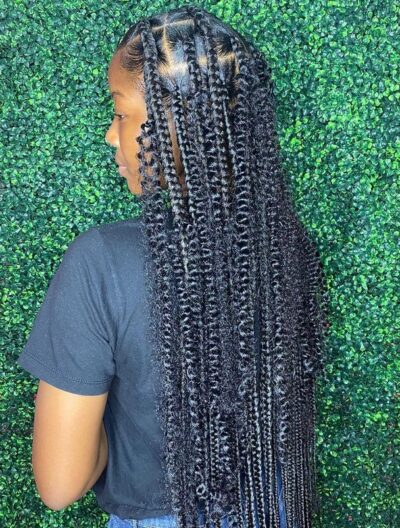 Jumbo knotless braids 34 styles - Afrochic