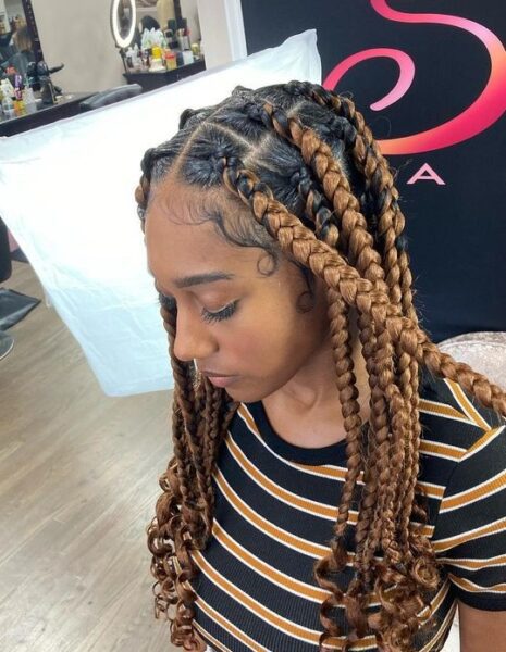 Jumbo knotless braids 34 styles - Chicbeauty