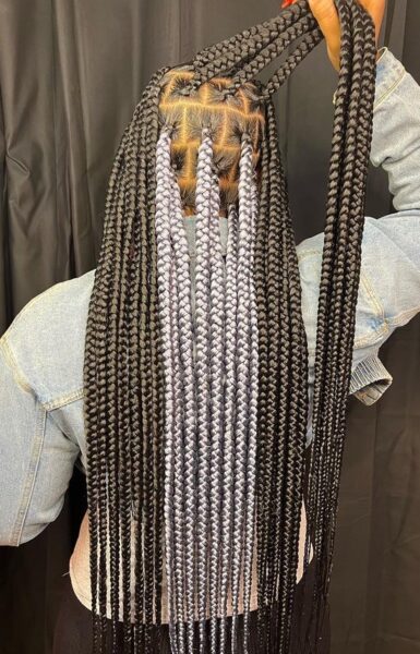 Jumbo knotless braids 34 styles - Chicbeauty