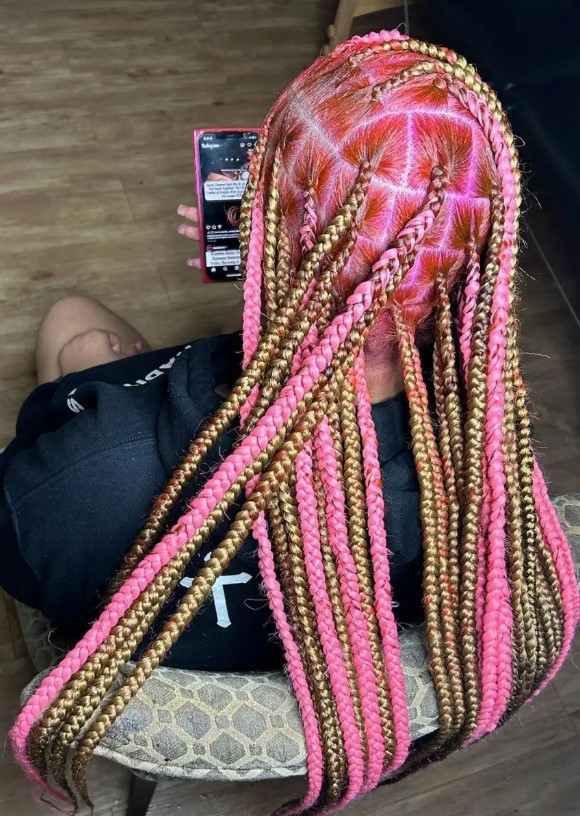 Jumbo knotless braids 34 styles - Afrochic