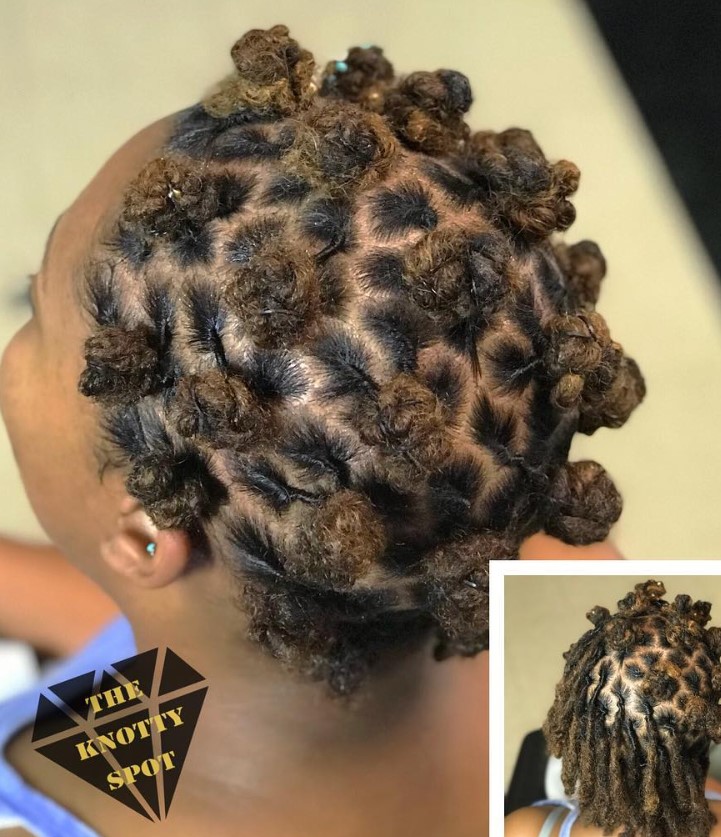 starter locs bantu knots