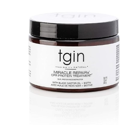 Best low porosity hair product -TGIN (Thank God It's Natural) Miracle repair protein treatment