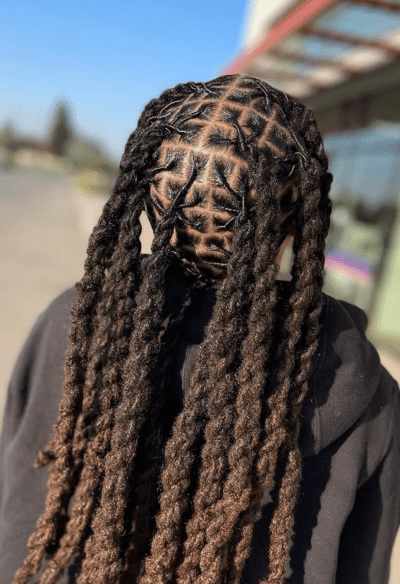 Invisible Locs on men 