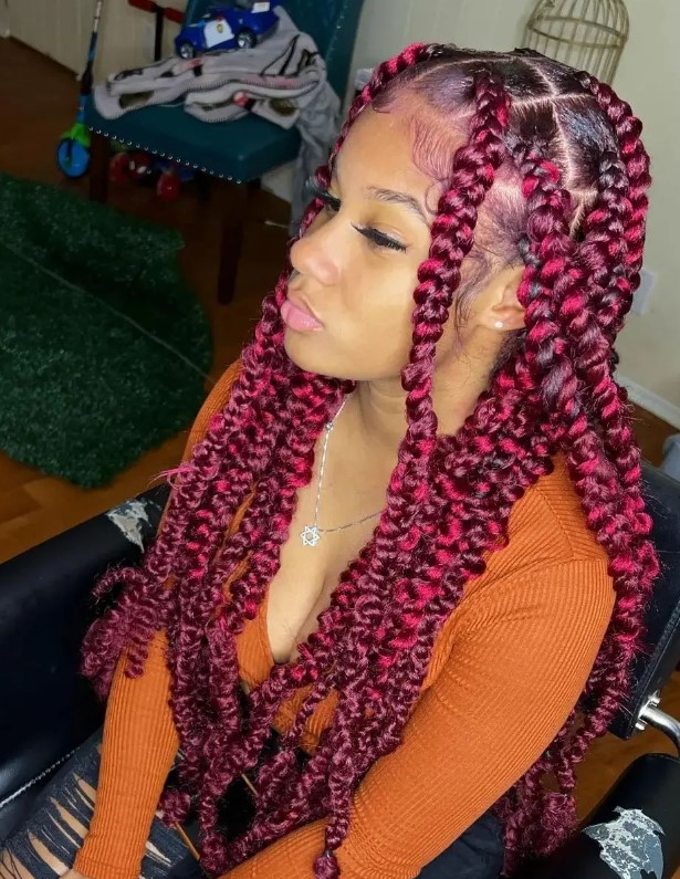 long jumbo knotless braids 