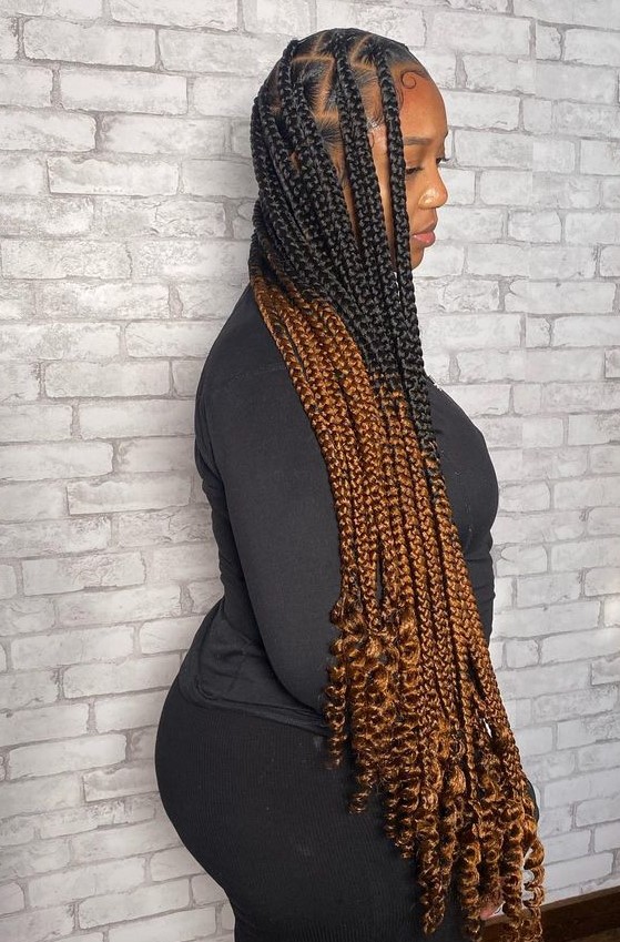 long knotless braids 