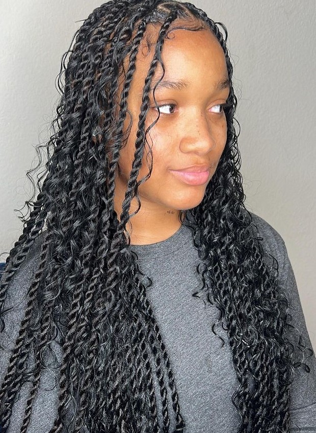 Black Island Twist Braids