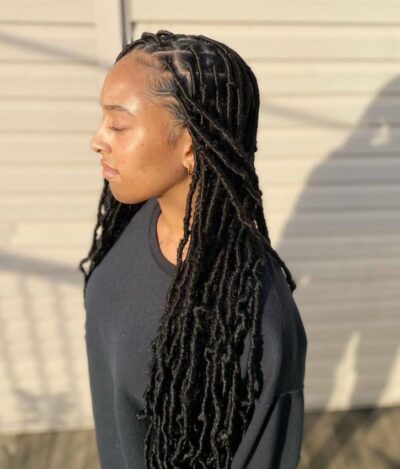 extra long black soft locs hairstyles