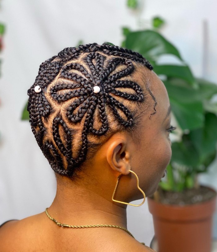 braided bald head