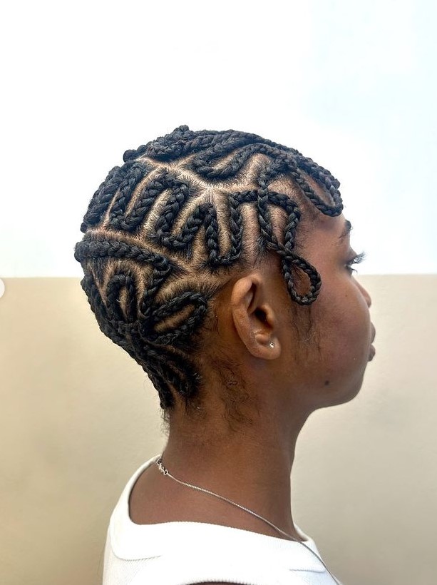 braided bald head